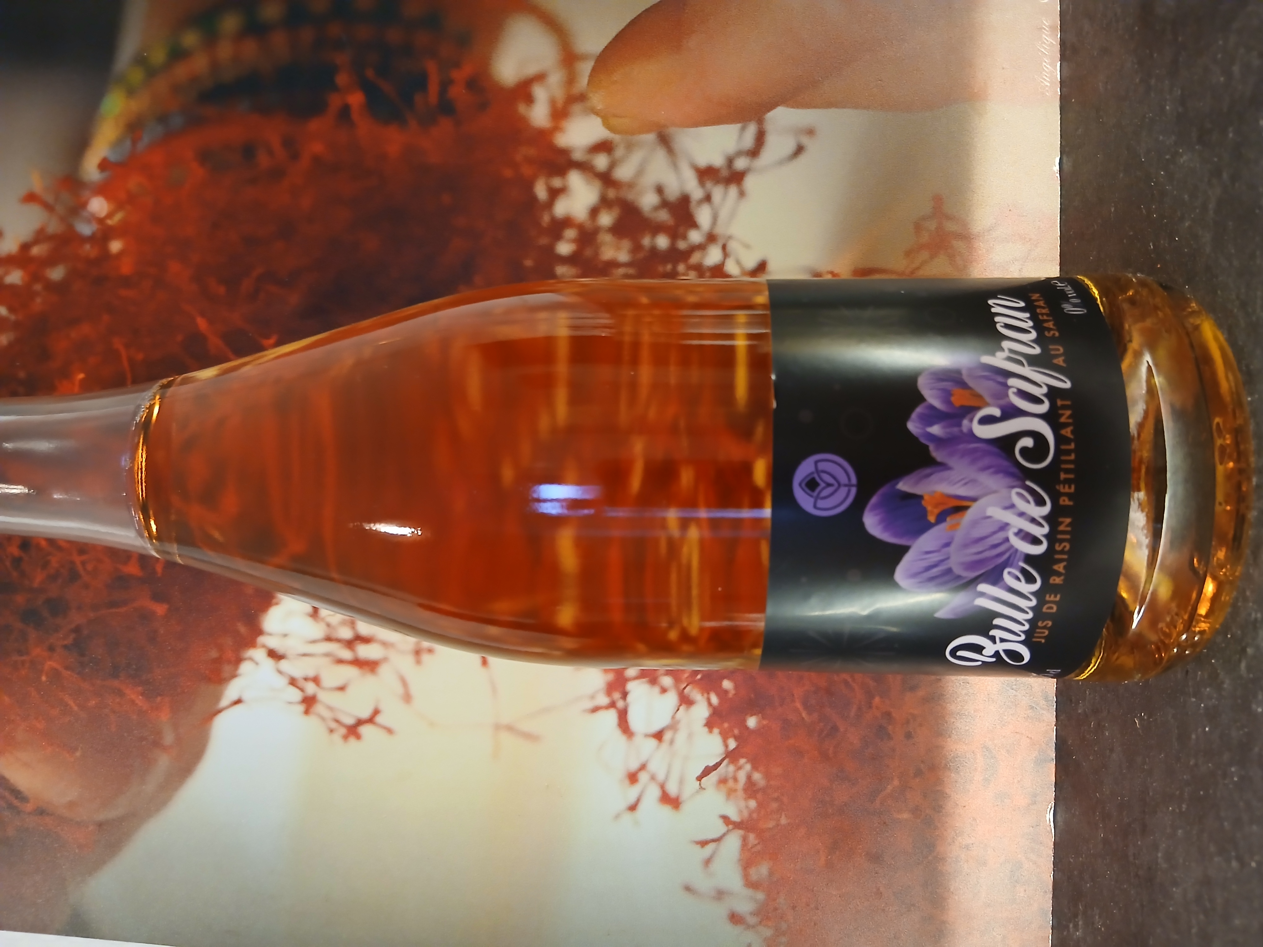 jus de raisin pétillant au safran